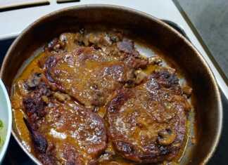 Χοιρινές μπριζόλες με μανιτάρια