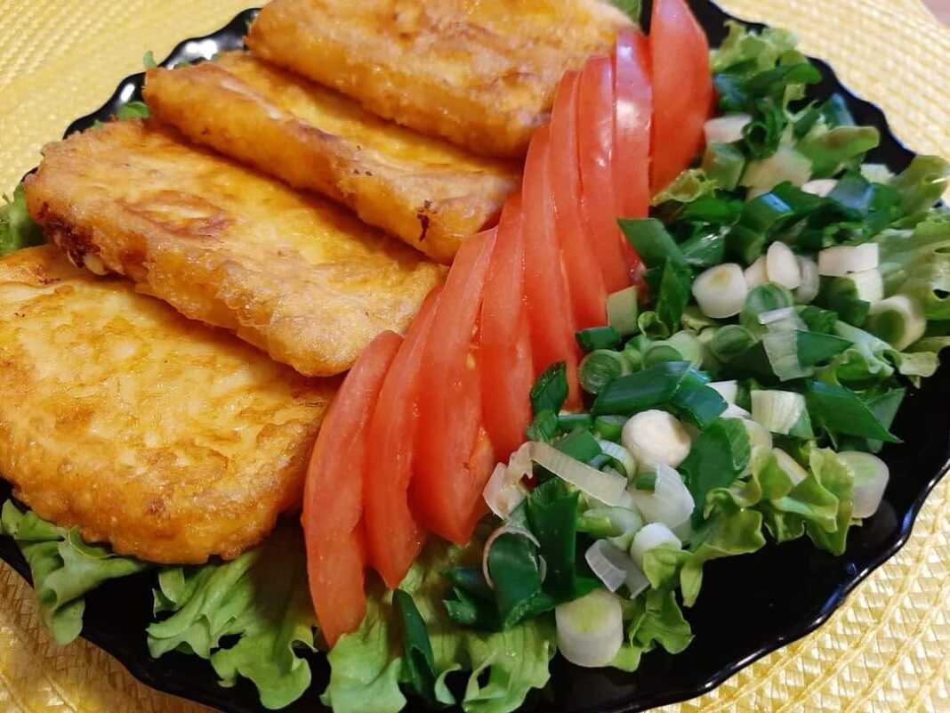 Κίτρινο τυρί πανέ με φύλλο κρούστας