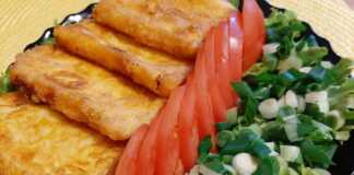 Κίτρινο τυρί πανέ με φύλλο κρούστας