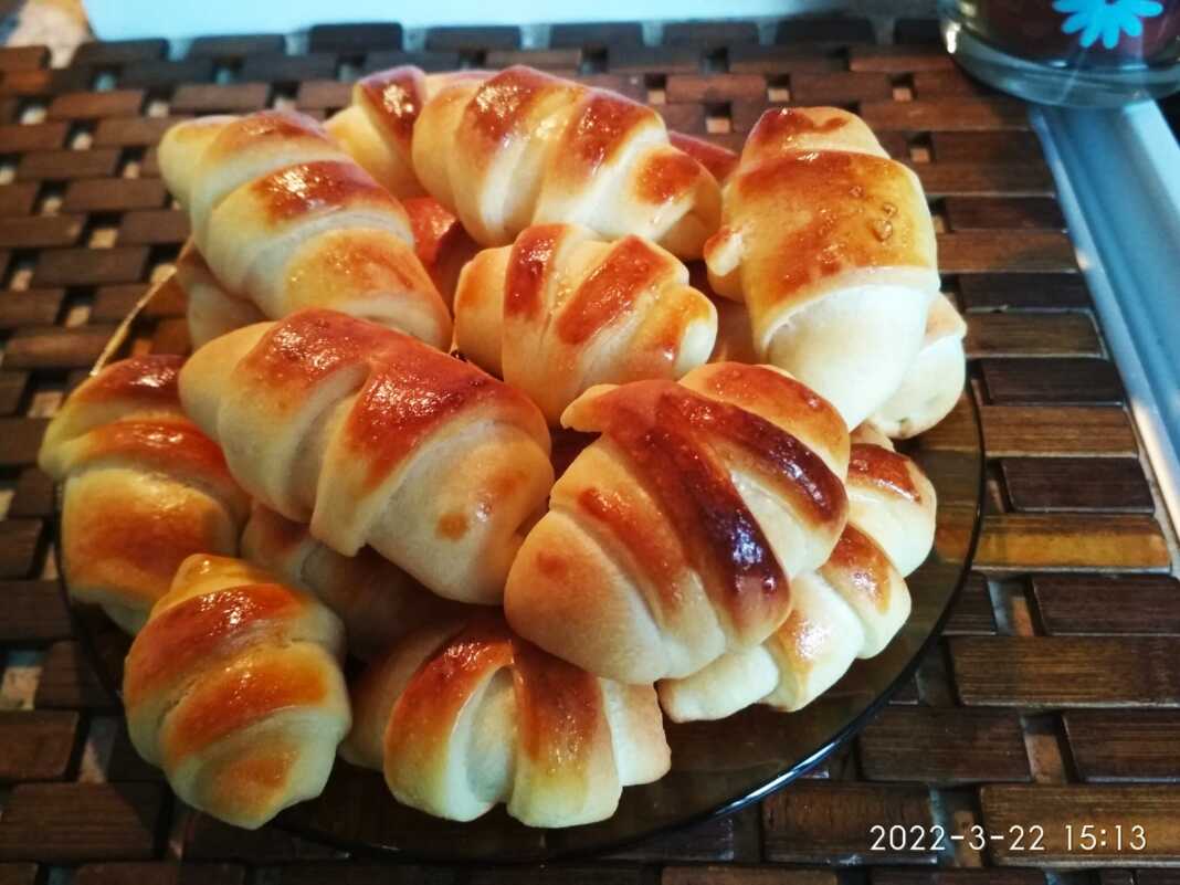 Κρουασανάκια με τυρί ή μαρμελάδα