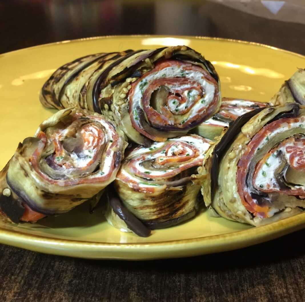 Ρολό μελιτζάνας μόνο με 3 υλικά