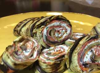 Ρολό μελιτζάνας μόνο με 3 υλικά