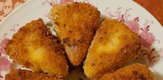 Παναρισμένο τυρί με φρυγανιά