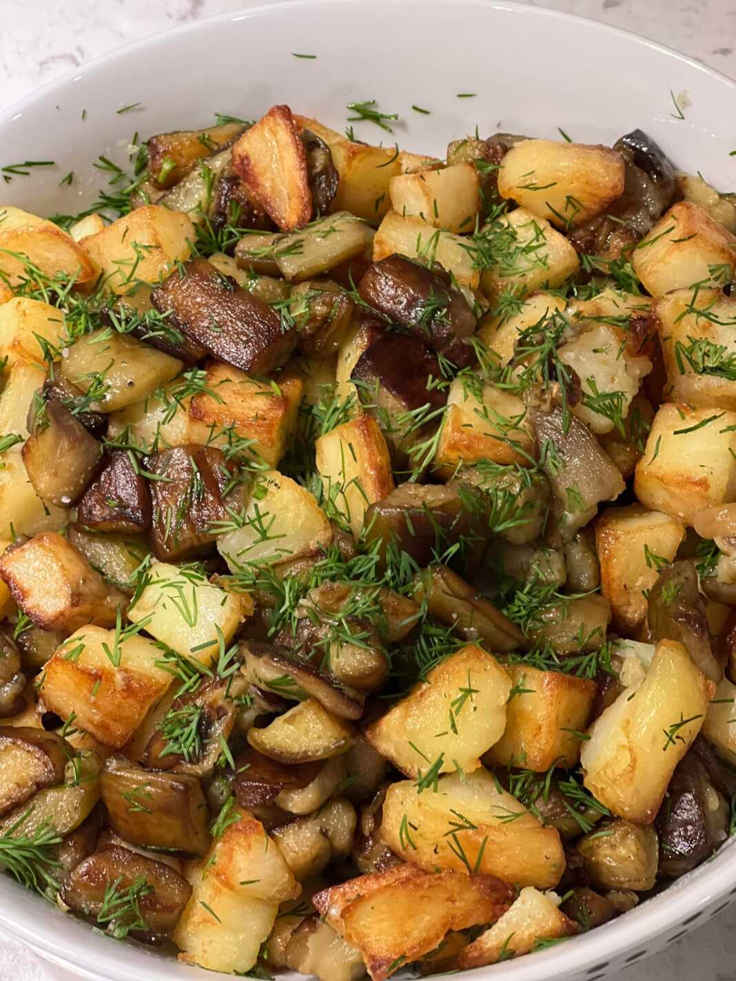 patatesMelitzanes Tηγανητές μελιτζάνες & πατάτες