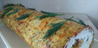 Ρολό κολοκυθιού γεμιστό με κρέμα τυριού