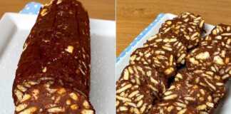 Σαλάμι Σοκολάτας Μπισκότου 