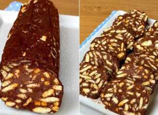 Σαλάμι Σοκολάτας Μπισκότου 