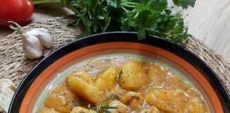 Στιφάδο πατάτας με κοτόπουλο