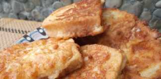 Τηγανητές φέτες με κίτρινο τυρί