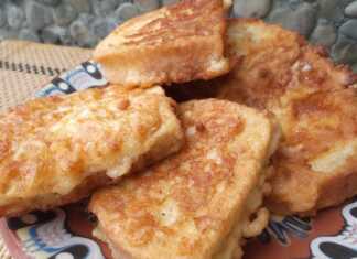 Τηγανητές φέτες με κίτρινο τυρί