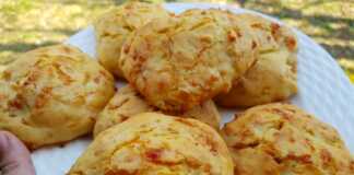 Kέικ με ζαμπόν και τυρί χωρίς ζύμωμα