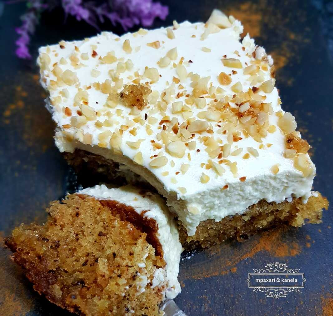 Καρυδόπιτα με κρέμα!!!