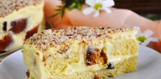 Κέικ με τσουρέκι και σπιτική κρέμα