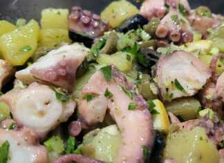 χταπόδι με πατάτες