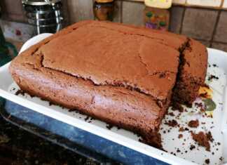 Υγρό Brownies σοκολάτας μαλακό και υγρό, με ταχίνι και πορτοκάλι 