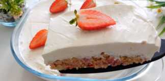 Κέικ γιαουρτιού και φράουλας