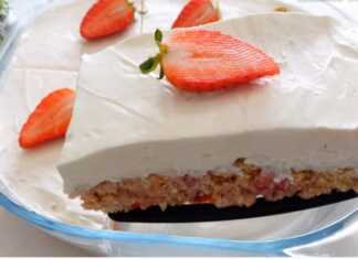 Κέικ γιαουρτιού και φράουλας