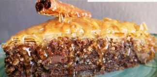 Μπακλαβάς Πραλίνας Σοκολάτας