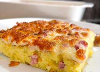 Πατάτες στο φούρνο με ζαμπόν και τυρί