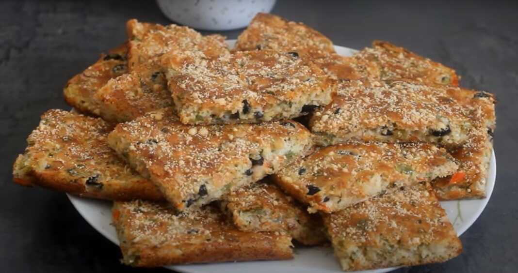 Πίτα με λαχανικά και ελιές