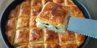 Τυρόπιτα με χειροποίητο φύλλο σφολιάτας