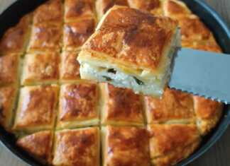 Τυρόπιτα με χειροποίητο φύλλο σφολιάτας