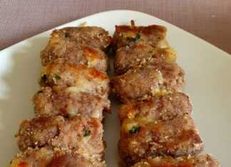Παναρισμένα Σουβλακια μπριζόλας