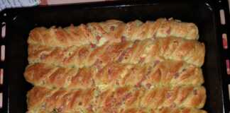 Στριφτάρια με τυρί και ζαμπόν