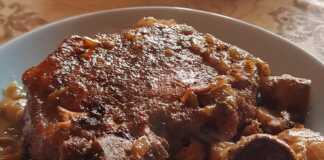 Χοιρινές μπριζόλες με μανιτάρια