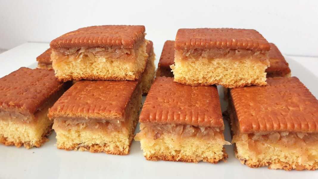 MilopitaKeikMpiskoto Ανάποδη Μιλόπιτα με μπισκότο