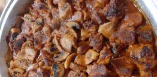 Χοιρινό με μανιτάρια στο φούρνο