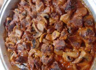 Χοιρινό με μανιτάρια στο φούρνο Χοιρινό με μανιτάρια στο φούρνο