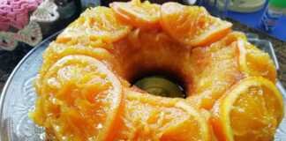 Κέικ με καραμελωμένο πορτοκάλι