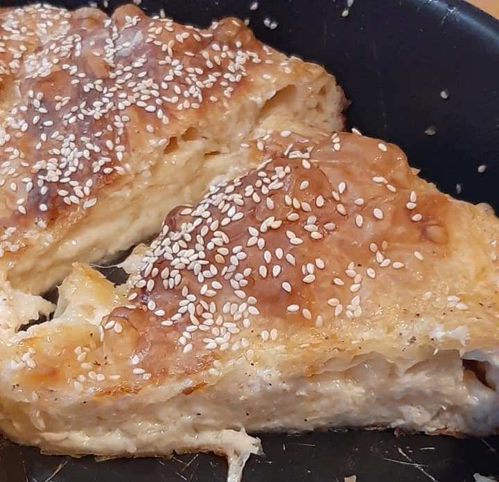 kaseropitaViritou Κασερόπιτα με φύλλο Βηρυτού