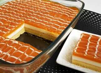 Γλυκό με κρέμα και καραμέλα