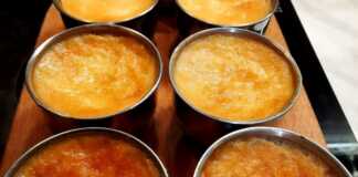 Ατομικά μπολάκια με κρέμα καραμέλας μέσα σε ταψί με νερό (μπεν μαρί)