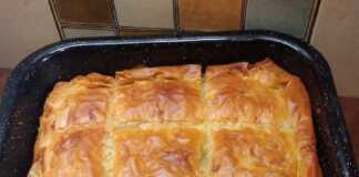 Μελιτζανοπιτα με φυλλο κρουστας