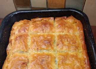 Μελιτζανοπιτα με φυλλο κρουστας