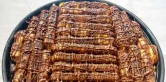 Γλυκό ψυγείου με μπισκότα Σαβουαγιαρ και κρέμα