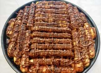 Γλυκό ψυγείου με μπισκότα Σαβουαγιαρ και κρέμα