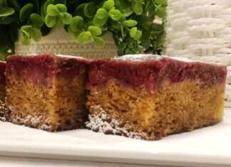 Ανάποδη κερασόπιτα και ξηρούς καρπούς.