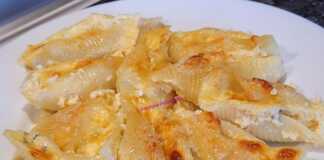 Γεμιστά Ζυμαρικά αχιβάδες με τυρί στο φούρνο