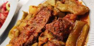 Μοσχαράκι  με φασολάκια 