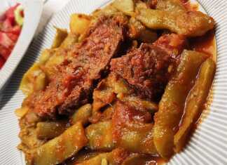 Μοσχαράκι με φασολάκια γλύκισμα…που λιώνει στο στόμα Μοσχαράκι με φασολάκια