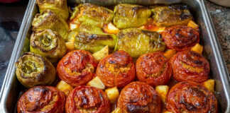 Ενα ταψί Νηστίσιμα  γεμιστά