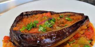 Γεμιστές ψητές μελιτζάνες…χωρίς κρέας Γεμιστές ψητές μελιτζάνες