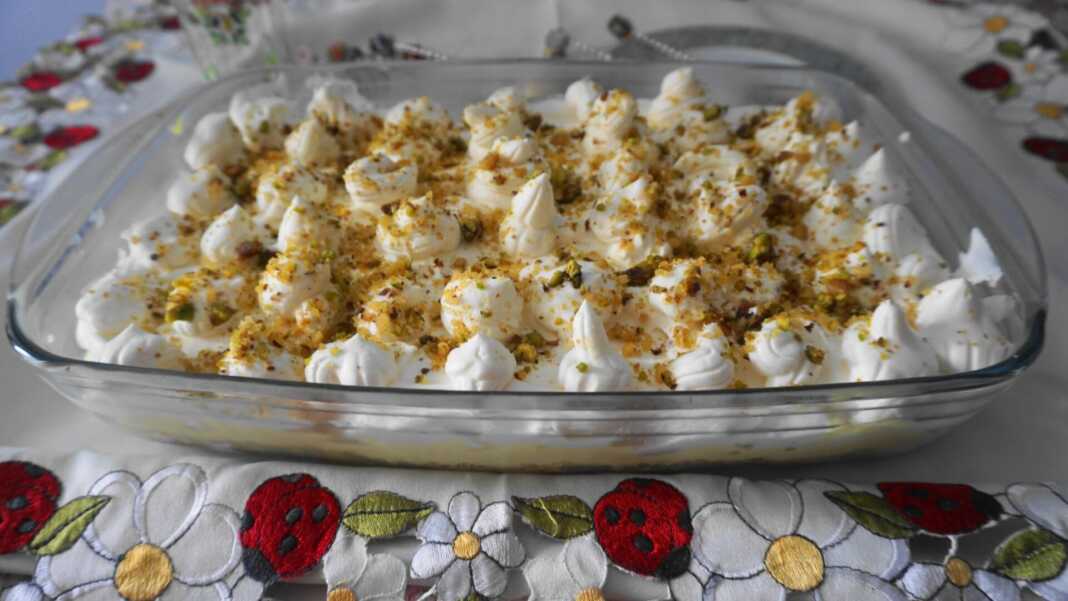 γιαουρτογλυκό ψυγείου με μπισκότα