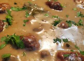 Ζουμερά κεφτεδάκια κοτόπουλου με σάλτσα