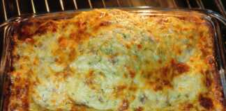 Λαζάνια με τριμμένα κολοκυθάκια μπεσαμέλ τριμμένη και ραντιτσιο