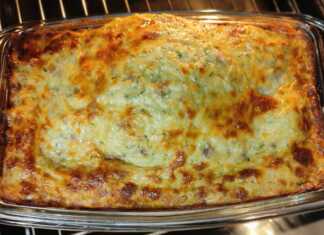 Λαζάνια με τριμμένα κολοκυθάκια μπεσαμέλ τριμμένη και ραντιτσιο